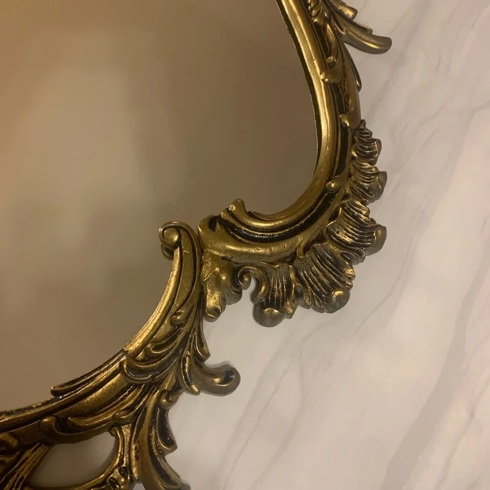 🔥💕WOW Very large vintage mirror in Victorian brass🔥RARE - Picture 9 of 16